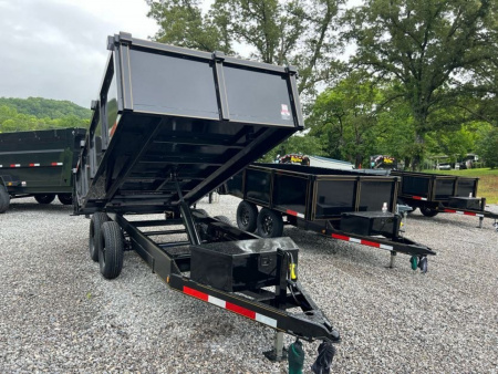 New 2026 P & T Trailers 7K 6X12 DUMP SREAD GATE Dump Trailer