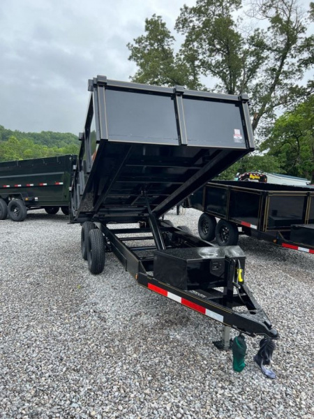 New 2026 P & T Trailers 7K 6X12 DUMP SREAD GATE Dump Trailer