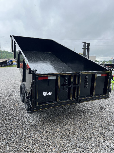 New 2026 P & T Trailers 7K 6X12 DUMP SREAD GATE Dump Trailer