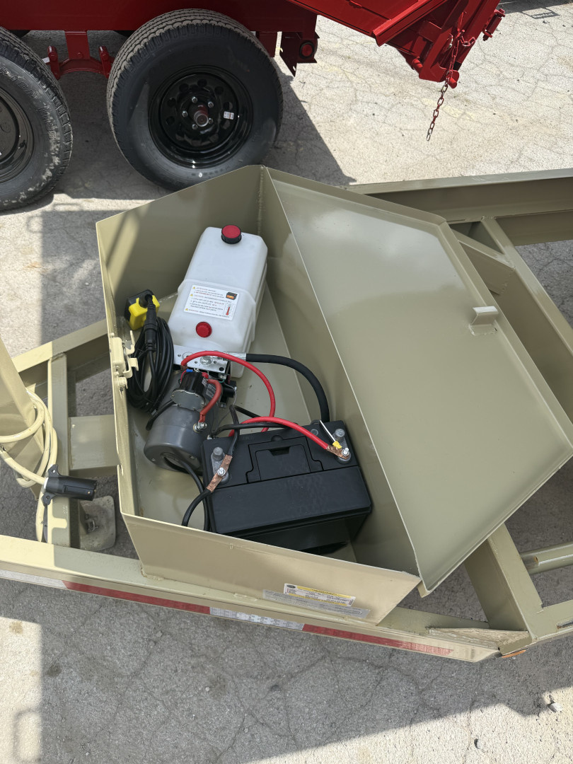 New 2026 P & T Trailers 7K 6X12 DUMP SREAD GATE Dump Trailer