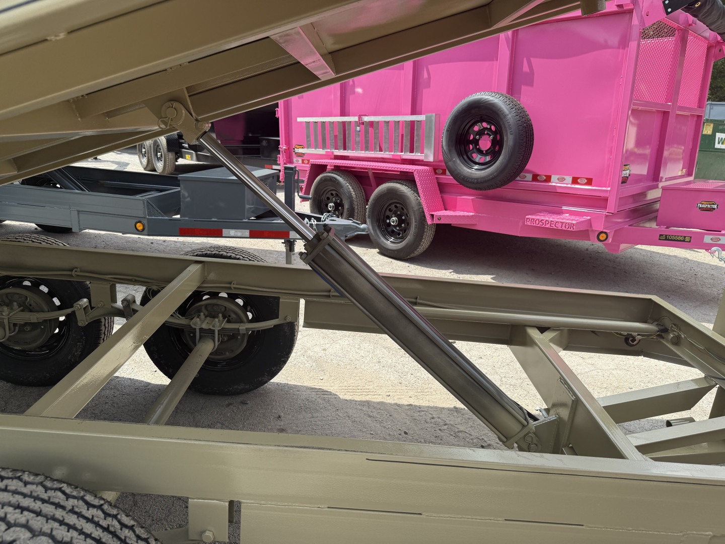 New 2026 P & T Trailers 7K 6X12 DUMP SREAD GATE Dump Trailer