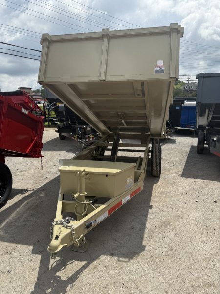 New 2026 P & T Trailers 7K 6X12 DUMP SREAD GATE Dump Trailer