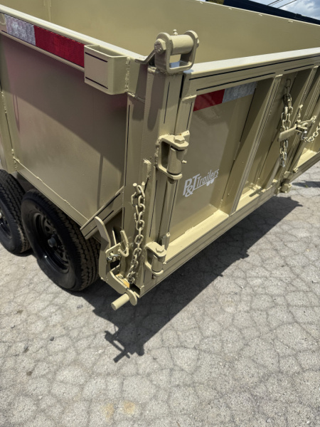 New 2026 P & T Trailers 7K 6X12 DUMP SREAD GATE Dump Trailer