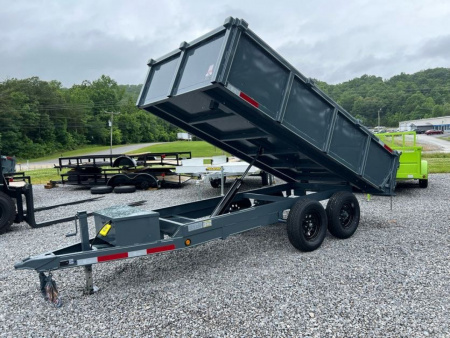 New 2026 P & T Trailers 7K 6X12 DUMP SREAD GATE Dump Trailer