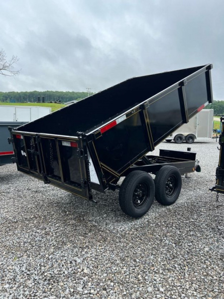 New 2026 P & T Trailers 7K 6X10 DUMP SREAD GATE Dump Trailer