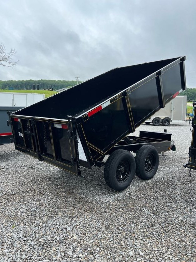 New 2026 P & T Trailers 7K 6X10 DUMP SREAD GATE Dump Trailer