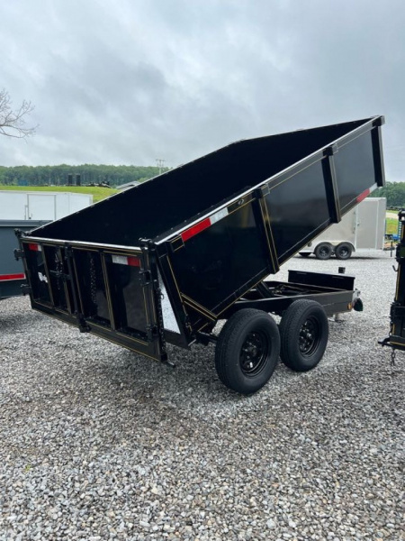 New 2026 P & T Trailers 7K 6X10 DUMP SREAD GATE Dump Trailer