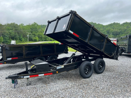New 2026 P & T Trailers 7K 6X10 DUMP SREAD GATE Dump Trailer
