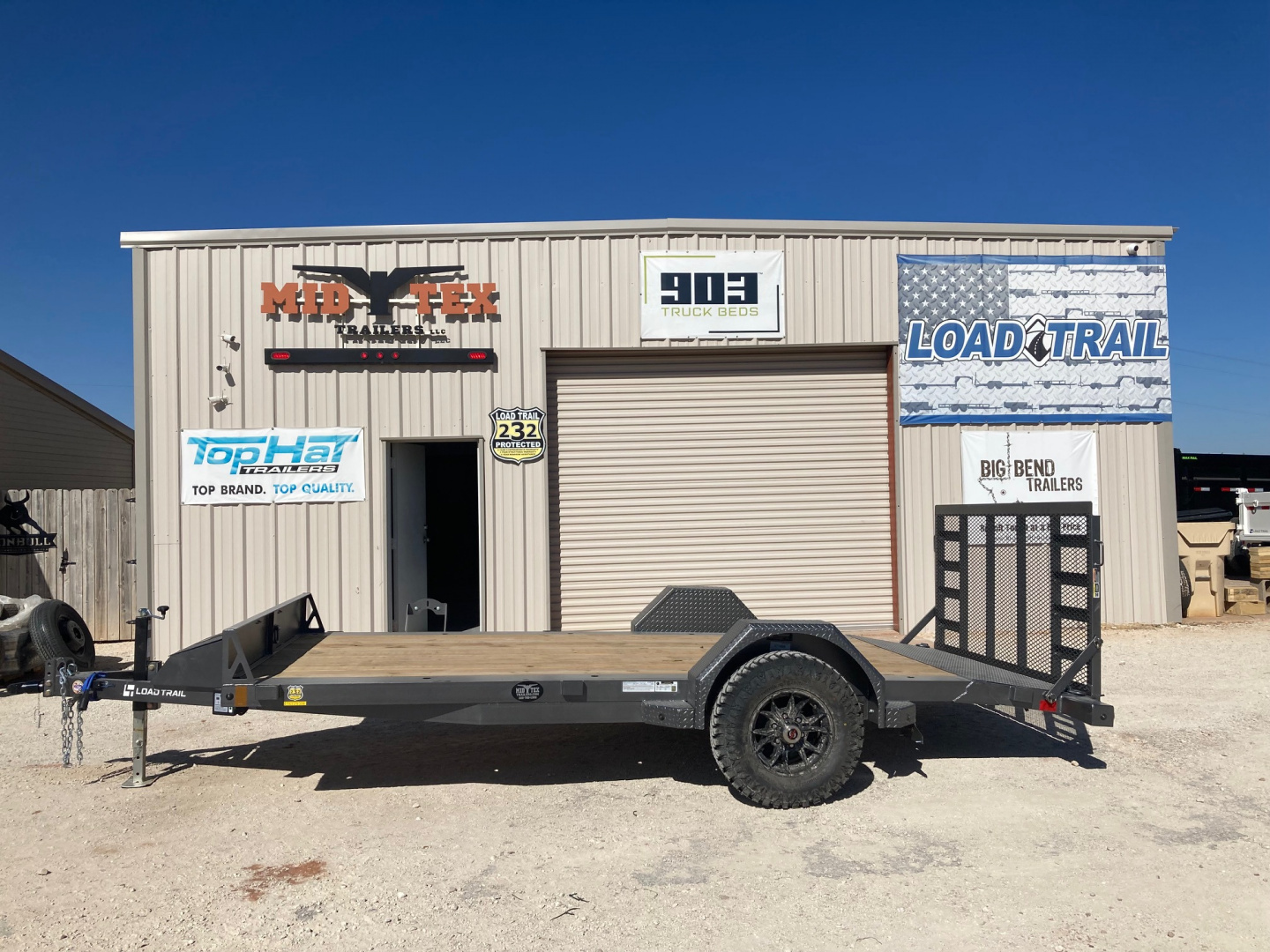 New 2026 Load Trail SA 14' x 77" Single Axle SXS (4" Channel Frame) Utility Trailer