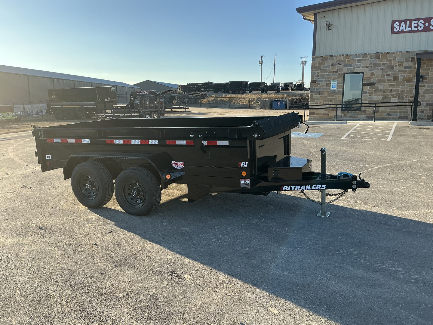 New 2026 PJ 72"x12' BP Tandem Axle Dump w/ 20" Sides – D3