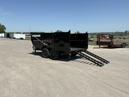 New 2026 PJ 83"x14' BP Tandem Axle Low Pro Telescopic Dump w/ 48" Sides – DT Voyager Package