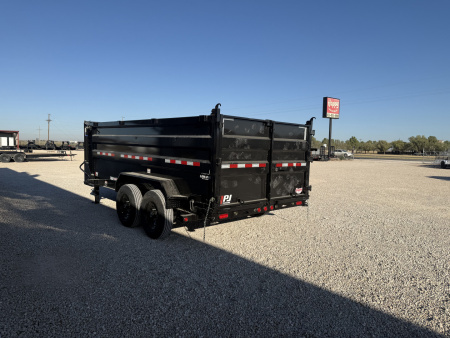 New 2026 PJ 83"x14' GN Tandem Axle Low Pro Telescopic Dump w/ 48" Sides – DT