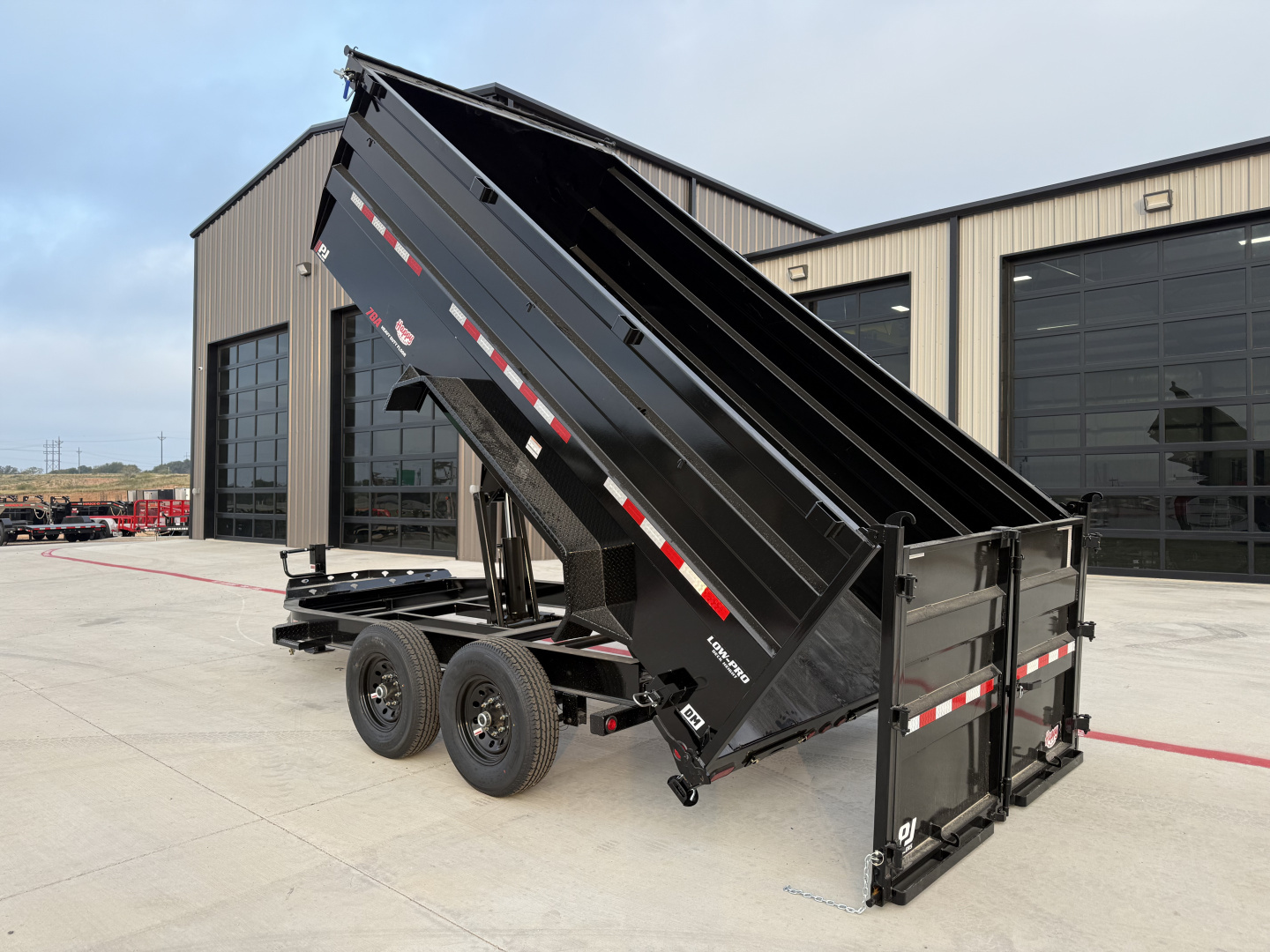 New 2026 PJ 83"x14' BP Tandem Axle Low Pro High Side Dump w/ 48" Sides – DM