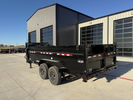 New 2026 PJ 83"x16' GN Tandem Axle Low Pro Telescopic Dump w/ 36" Sides – DT