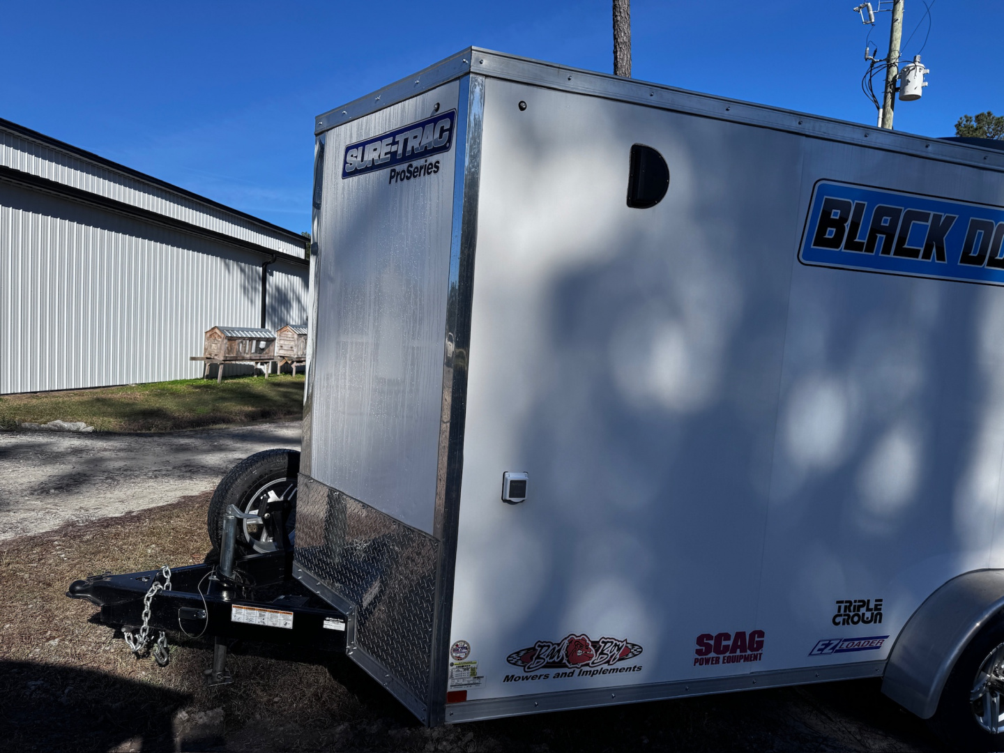 Used 2024 Sure-Trac 7x16 7k Motorcycle Cargo / Enclosed Trailer