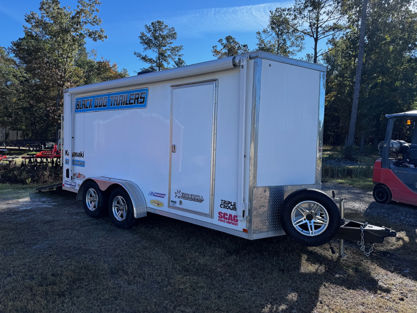 Used 2024 Sure-Trac 7x16 7k Motorcycle Cargo / Enclosed Trailer