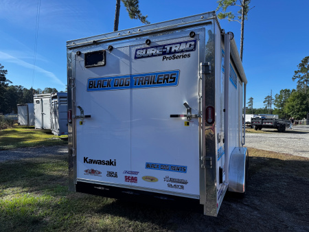 Used 2024 Sure-Trac 7x16 7k Motorcycle Cargo / Enclosed Trailer