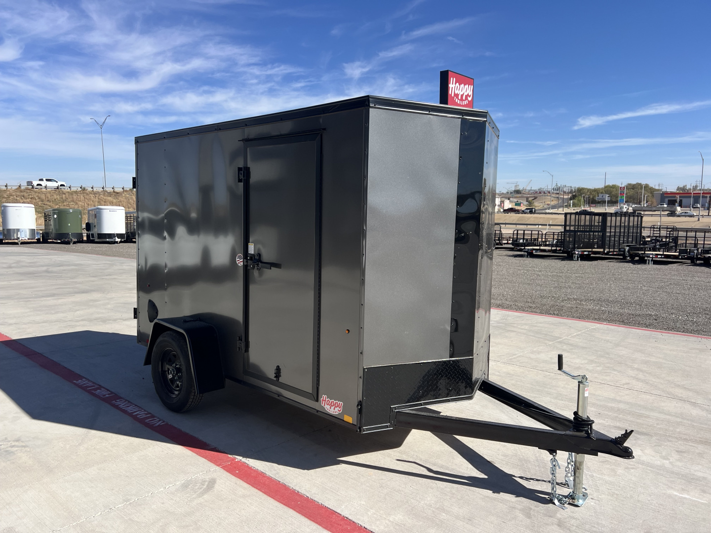 New 2026 Compass 5'x10' Enclosed Cargo Trailer - Indigo DLX