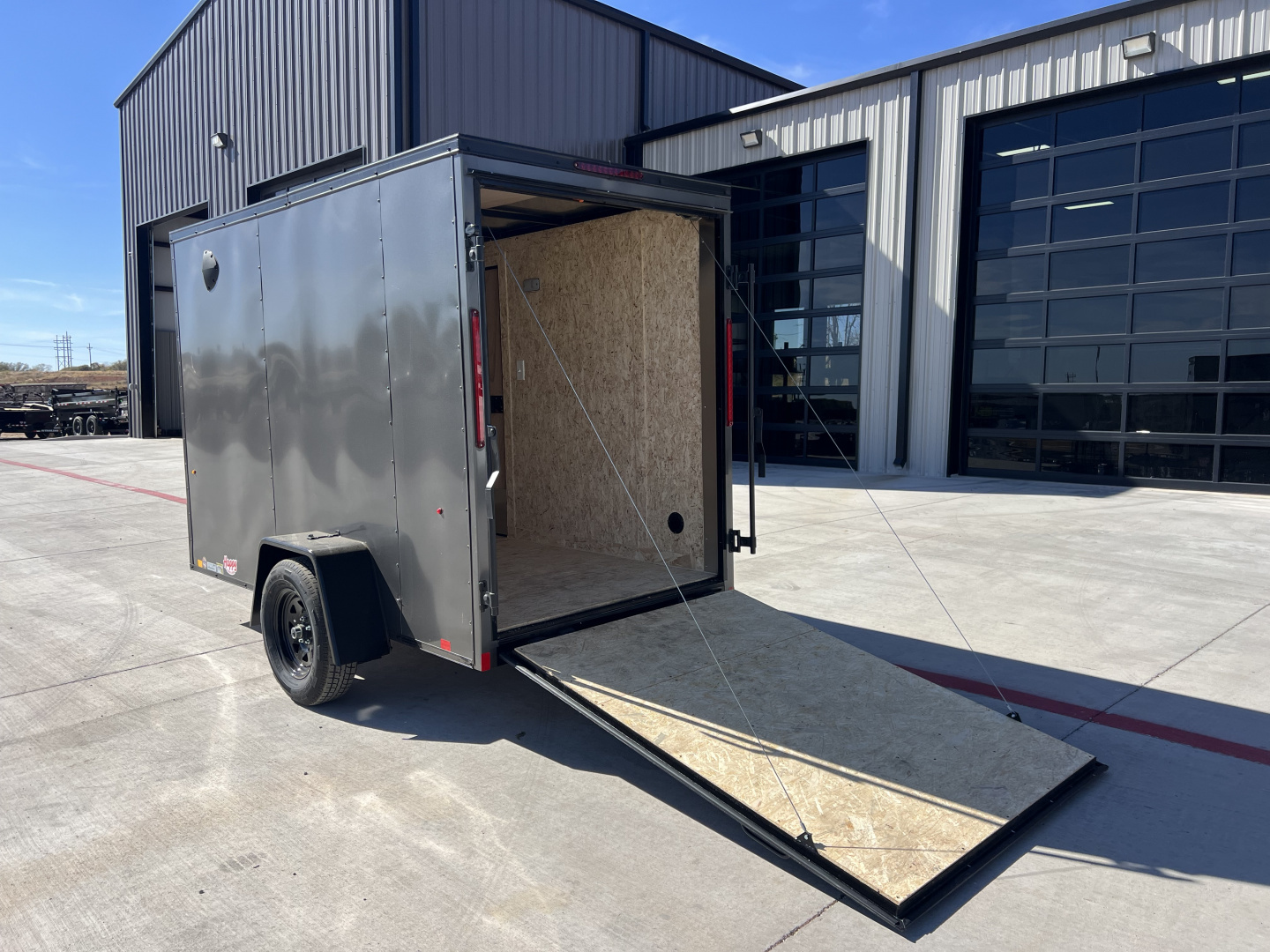 New 2026 Compass 5'x10' Enclosed Cargo Trailer - Indigo DLX
