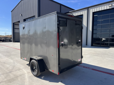 New 2026 Compass 5'x10' Enclosed Cargo Trailer - Indigo DLX