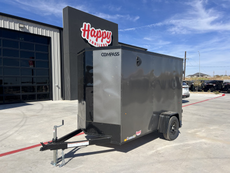 New 2026 Compass 5'x10' Enclosed Cargo Trailer - Indigo DLX