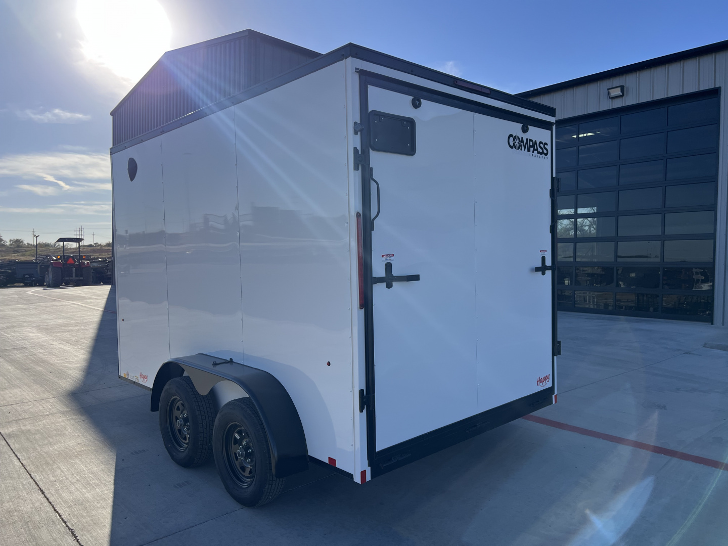 New 2026 Compass 7'x12' Enclosed Cargo Trailer - Indigo DLX