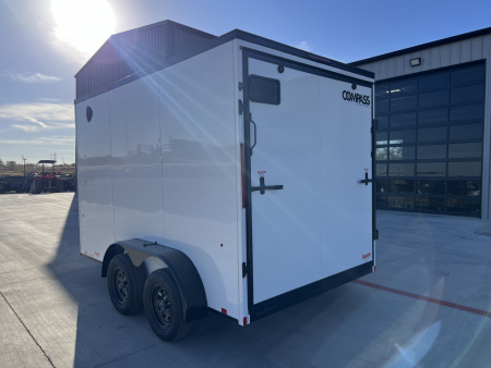 New 2026 Compass 7'x12' Enclosed Cargo Trailer - Indigo DLX