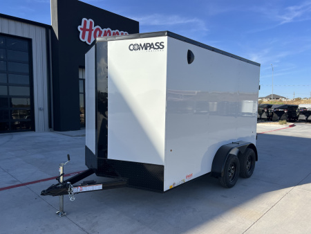 2026 Compass 7'x12' Enclosed Cargo Trailer - Indigo DLX