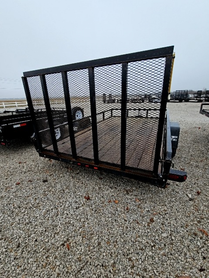 Used 2015 Sure-Trac 7 x 12 3K Tube Top Utility Trailer