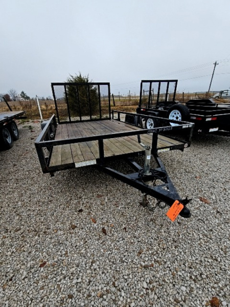 Used 2015 Sure-Trac 7 x 12 3K Tube Top Utility Trailer