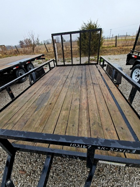 Used 2015 Sure-Trac 7 x 12 3K Tube Top Utility Trailer