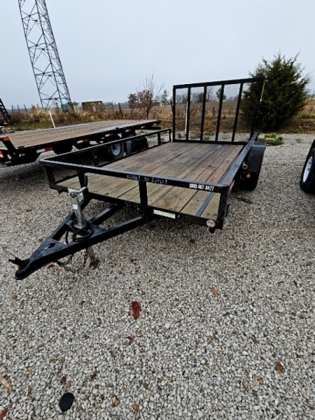 Used 2015 Sure-Trac 7 x 12 3K Tube Top Utility Trailer