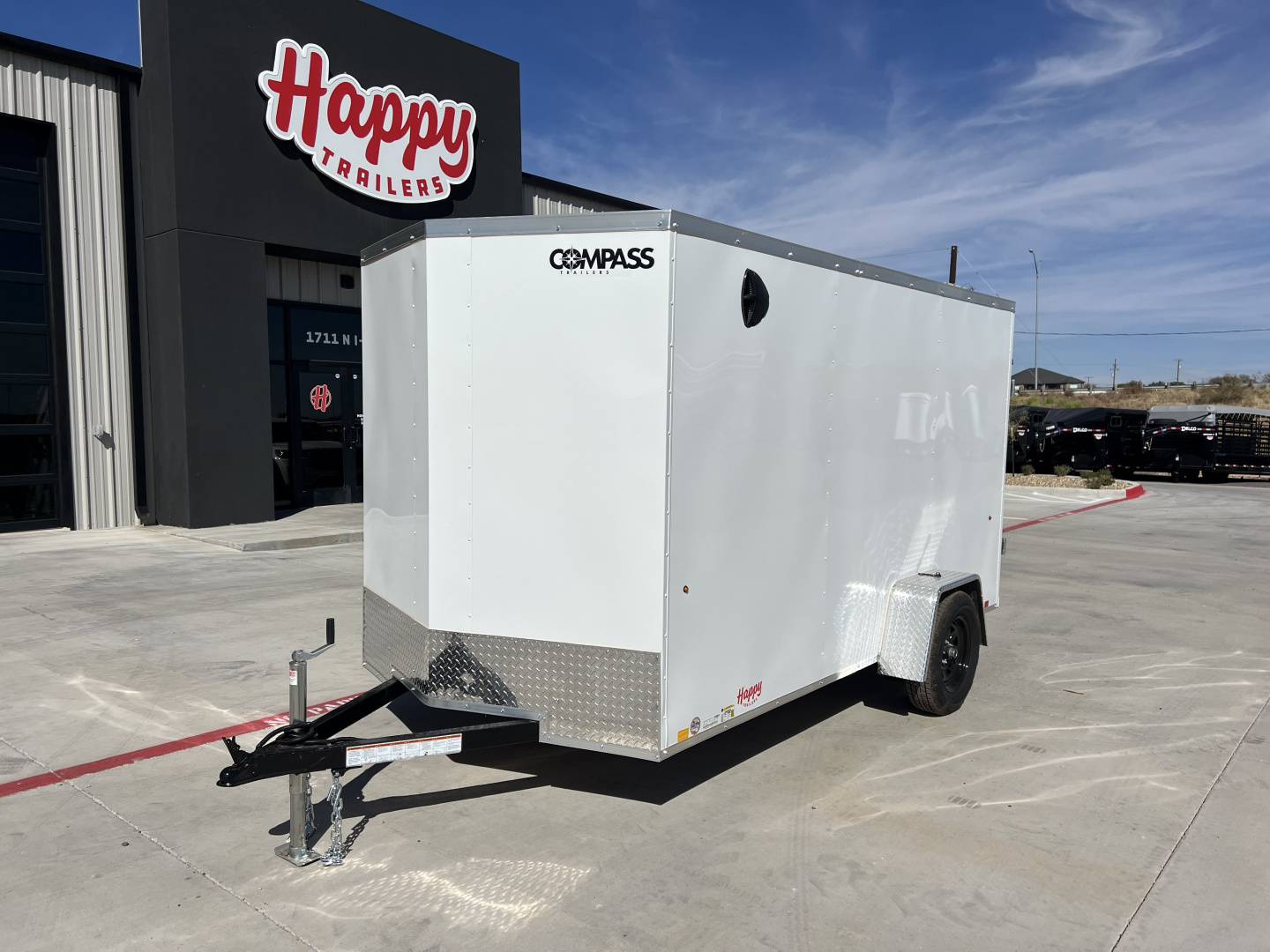 New 2026 Compass 6'x12' Enclosed Cargo Trailer - Indigo DLX