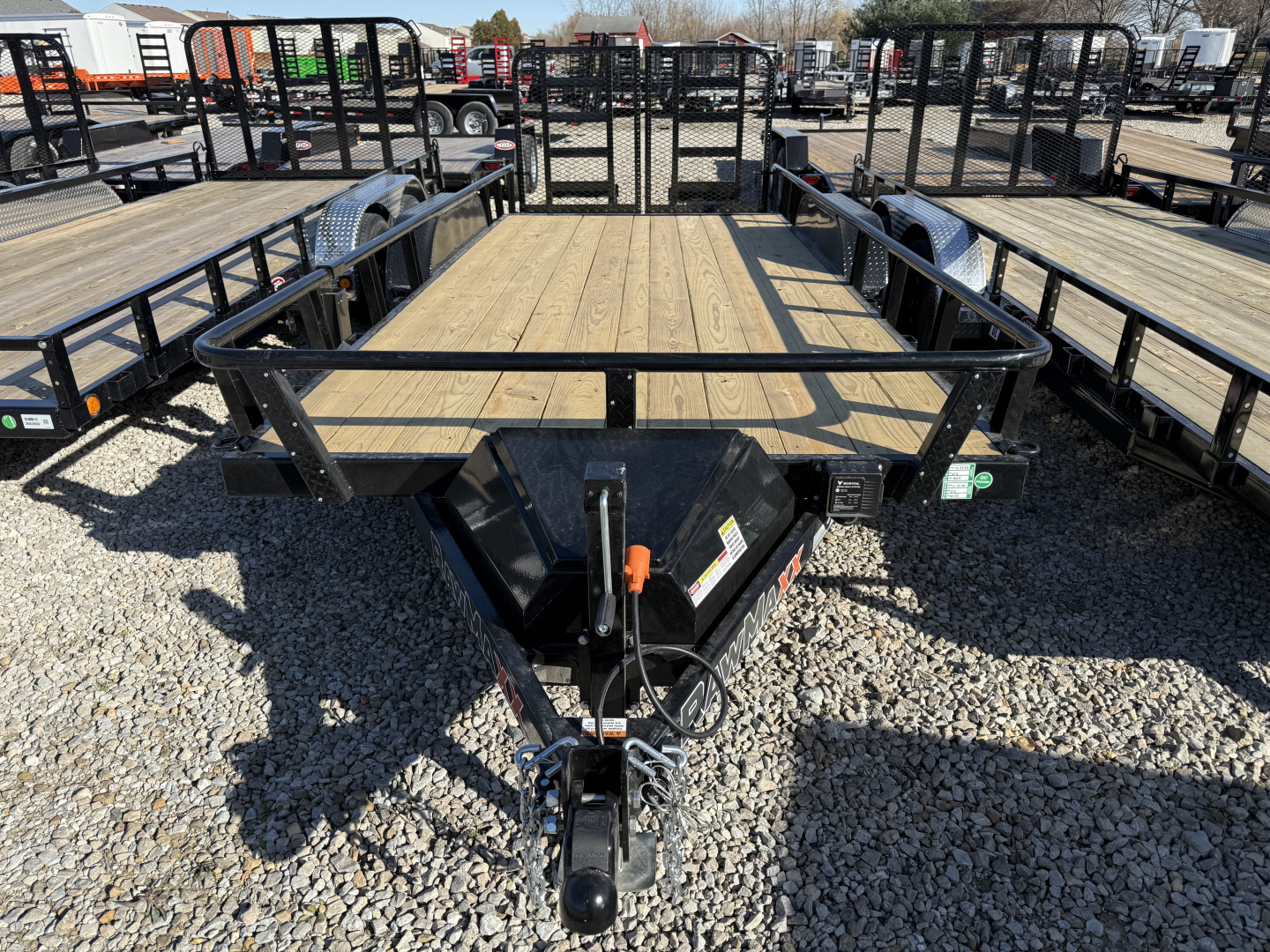 New 2026 RAWMAXX UTILITY UTX1883BP7K 83X18 TA DOVETAIL W/ HD GATE (GVW:7000) JET BLACK