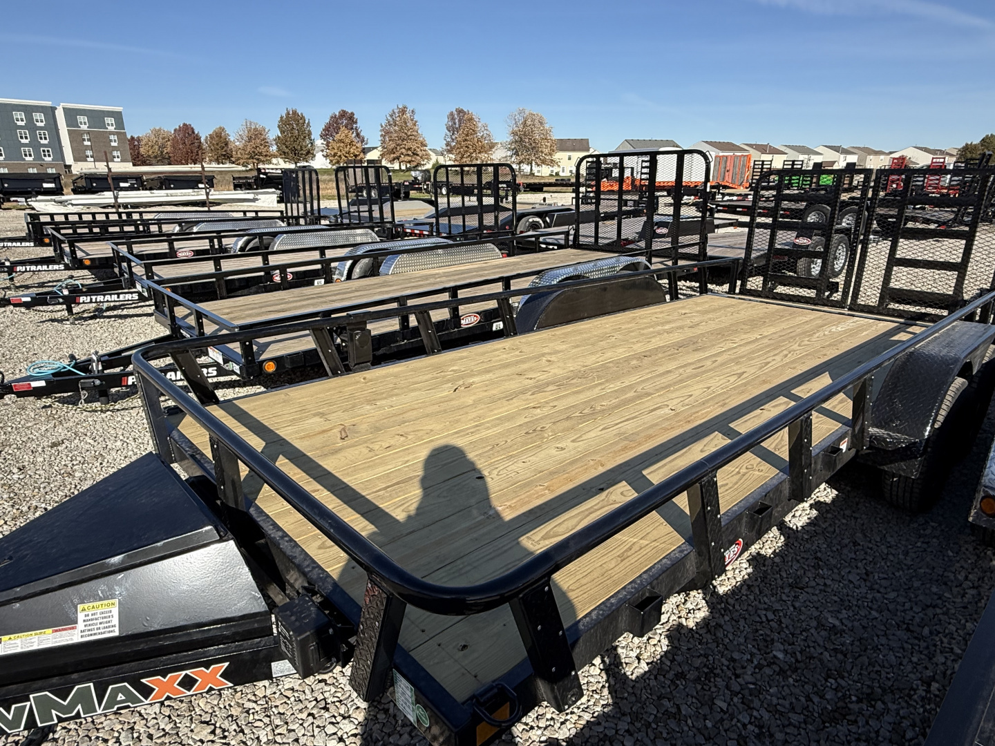 New 2026 RAWMAXX UTILITY UTX1883BP7K 83X18 TA DOVETAIL W/ HD GATE (GVW:7000) JET BLACK