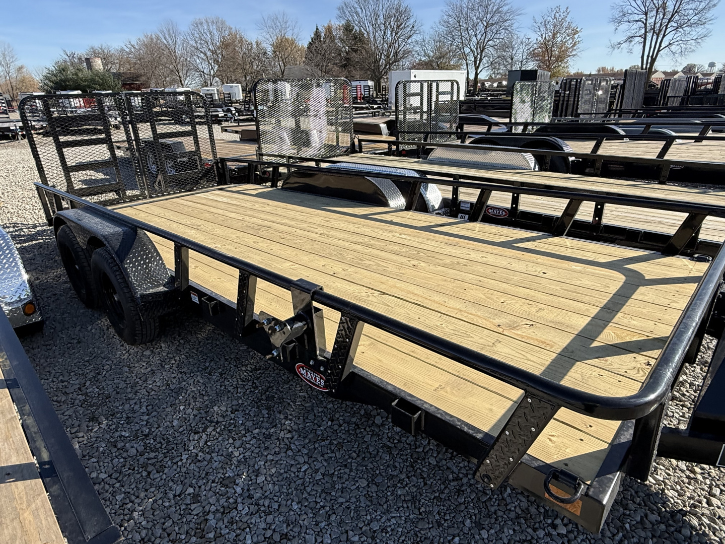 New 2026 RAWMAXX UTILITY UTX1883BP7K 83X18 TA DOVETAIL W/ HD GATE (GVW:7000) JET BLACK