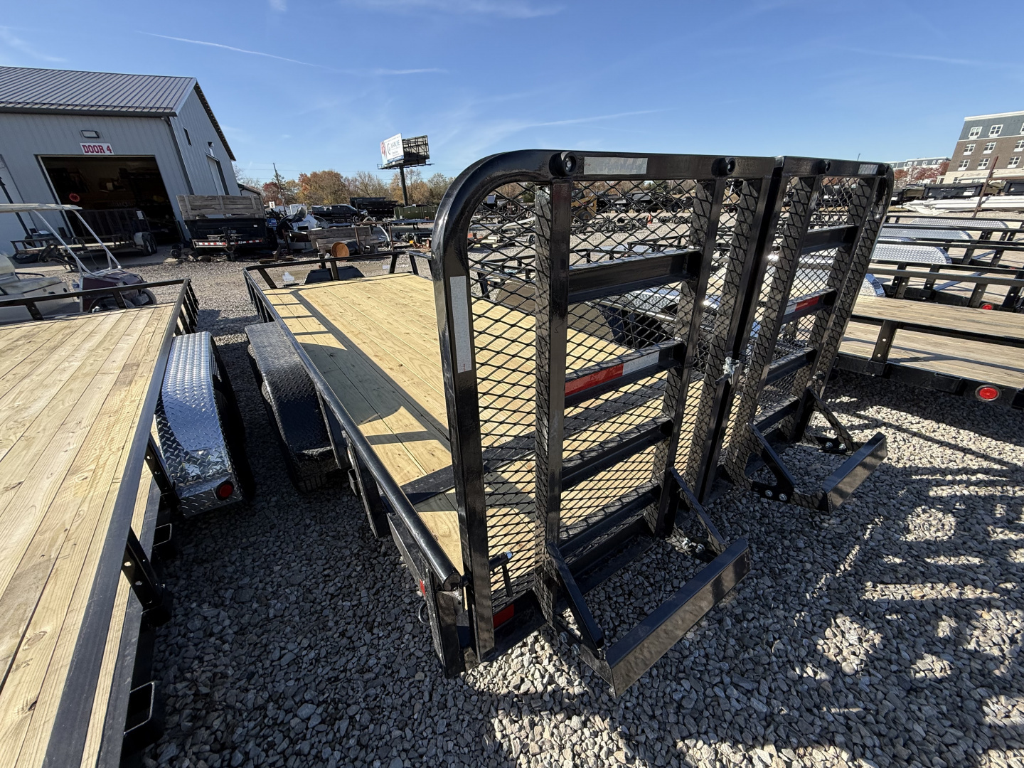 New 2026 RAWMAXX UTILITY UTX1883BP7K 83X18 TA DOVETAIL W/ HD GATE (GVW:7000) JET BLACK