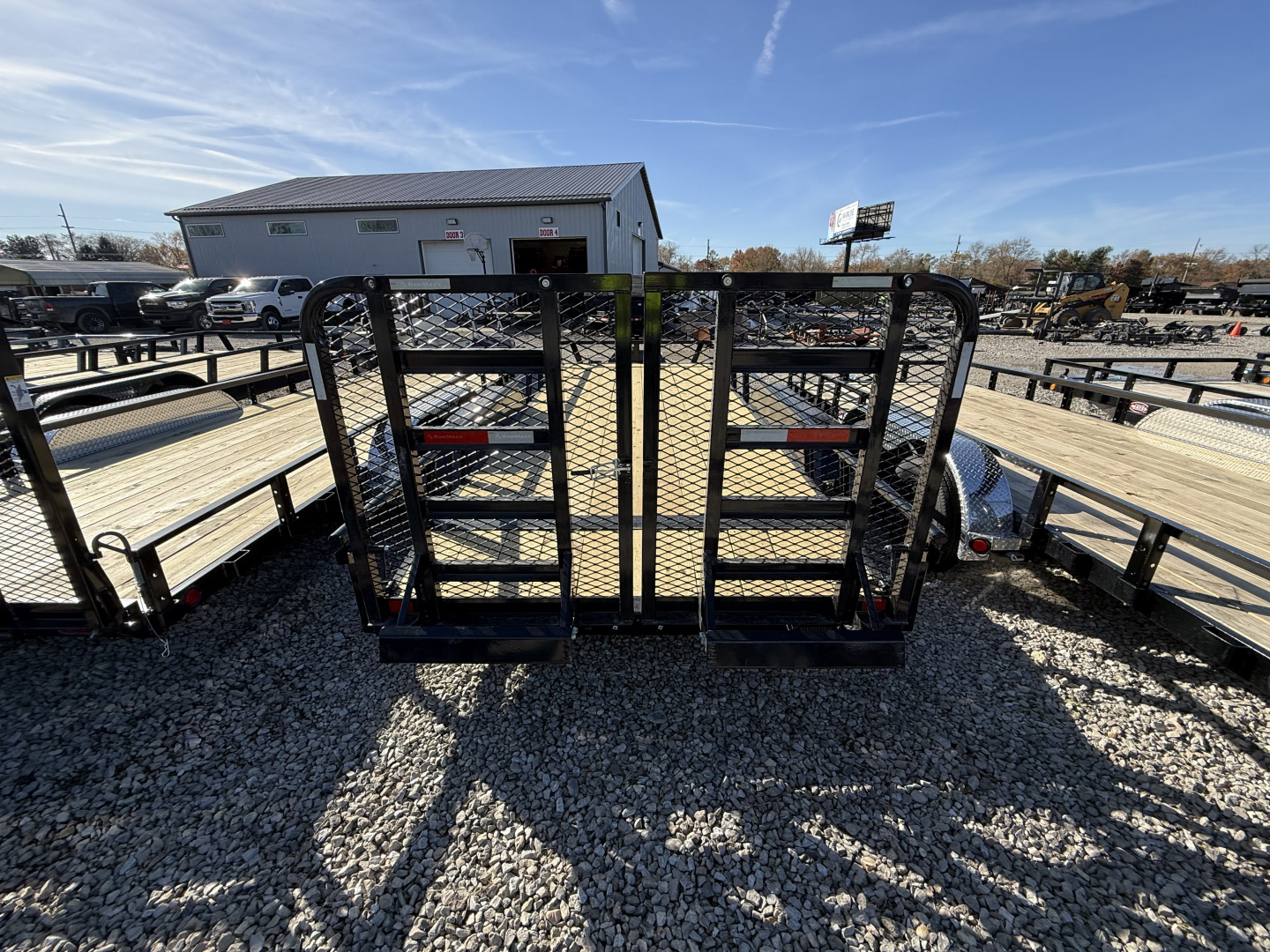 New 2026 RAWMAXX UTILITY UTX1883BP7K 83X18 TA DOVETAIL W/ HD GATE (GVW:7000) JET BLACK