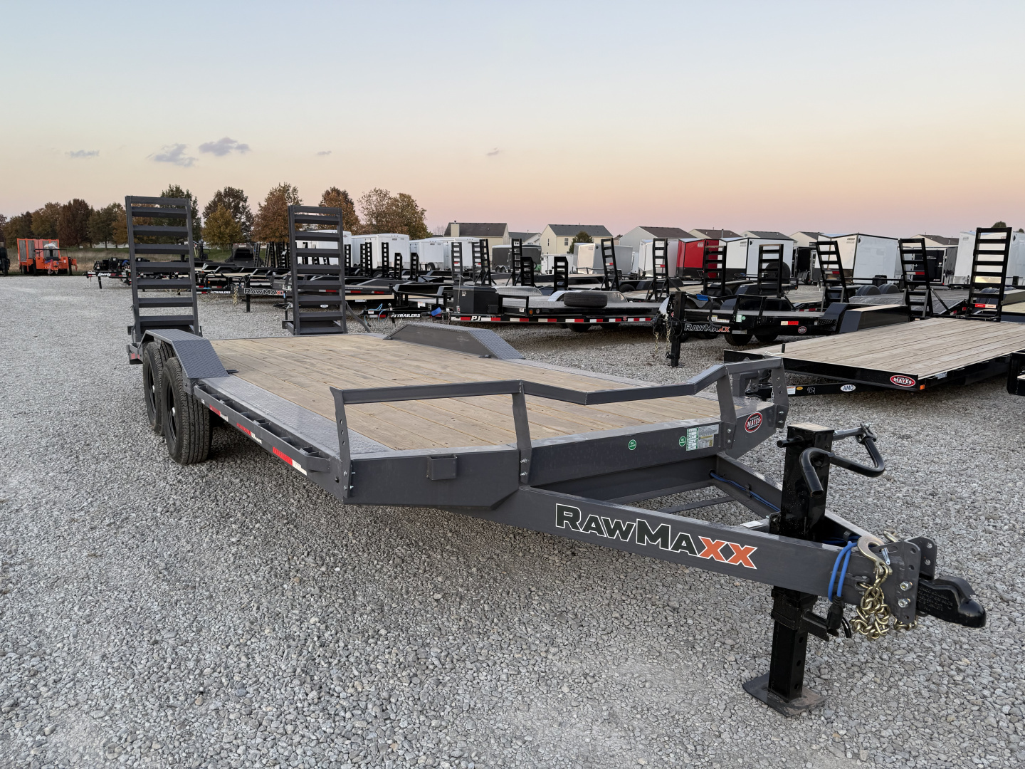 New 2026 RAWMAXX EQUIPMENT ECX20BP14K 102X20 TA BUGGY HAULER DOVETAIL (GVW:14000) SHADOW GRAY