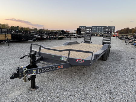 New 2026 RAWMAXX EQUIPMENT ECX20BP14K 102X20 TA BUGGY HAULER DOVETAIL (GVW:14000) SHADOW GRAY