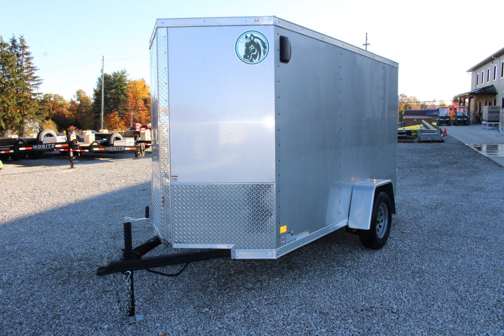 New 2026 Darkhorse Cargo DHW 5' x 10' Enclosed Trailer - Rear Ramp Door - 6' Interior Height - 2990# GVW
