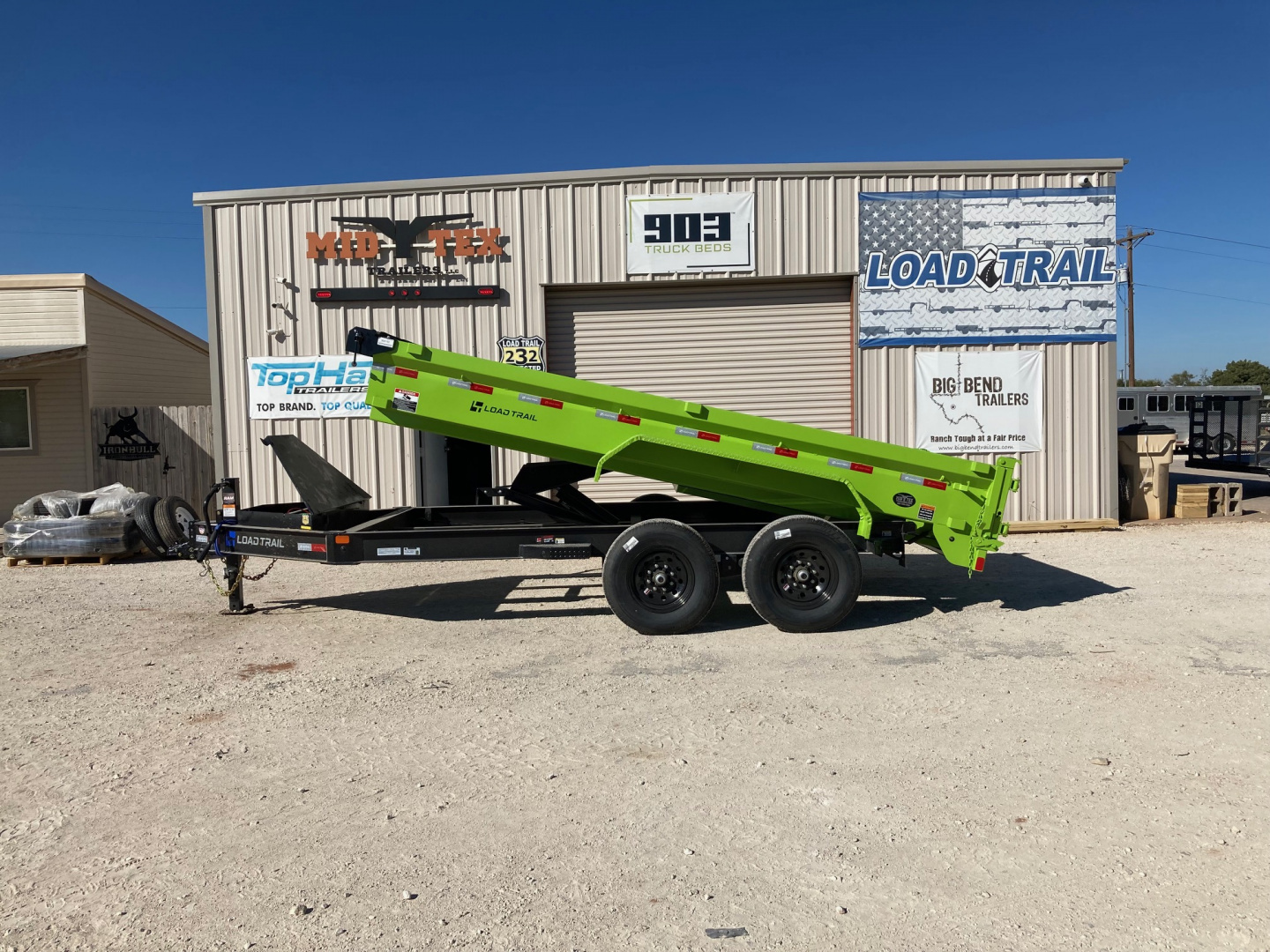 New 2026 Load Trail DT 14' x 83" Tandem Axle (8" x 13lb I-Beam) Dump Trailer