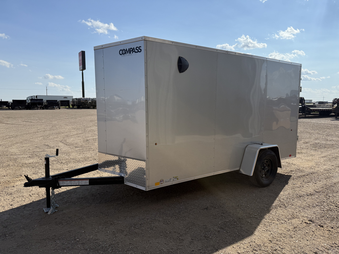 New 2026 Compass 6'x12' Enclosed Cargo Trailer - Indigo DLX