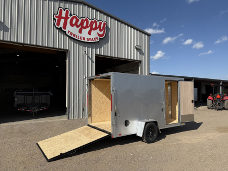 New 2026 Compass 6'x12' Enclosed Cargo Trailer - Indigo DLX