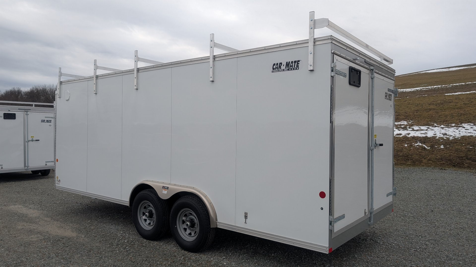New 2026 Car Mate 8x20 HD Contractor Cargo Trailer w/ Barn Doors (6" Add'l Height!)