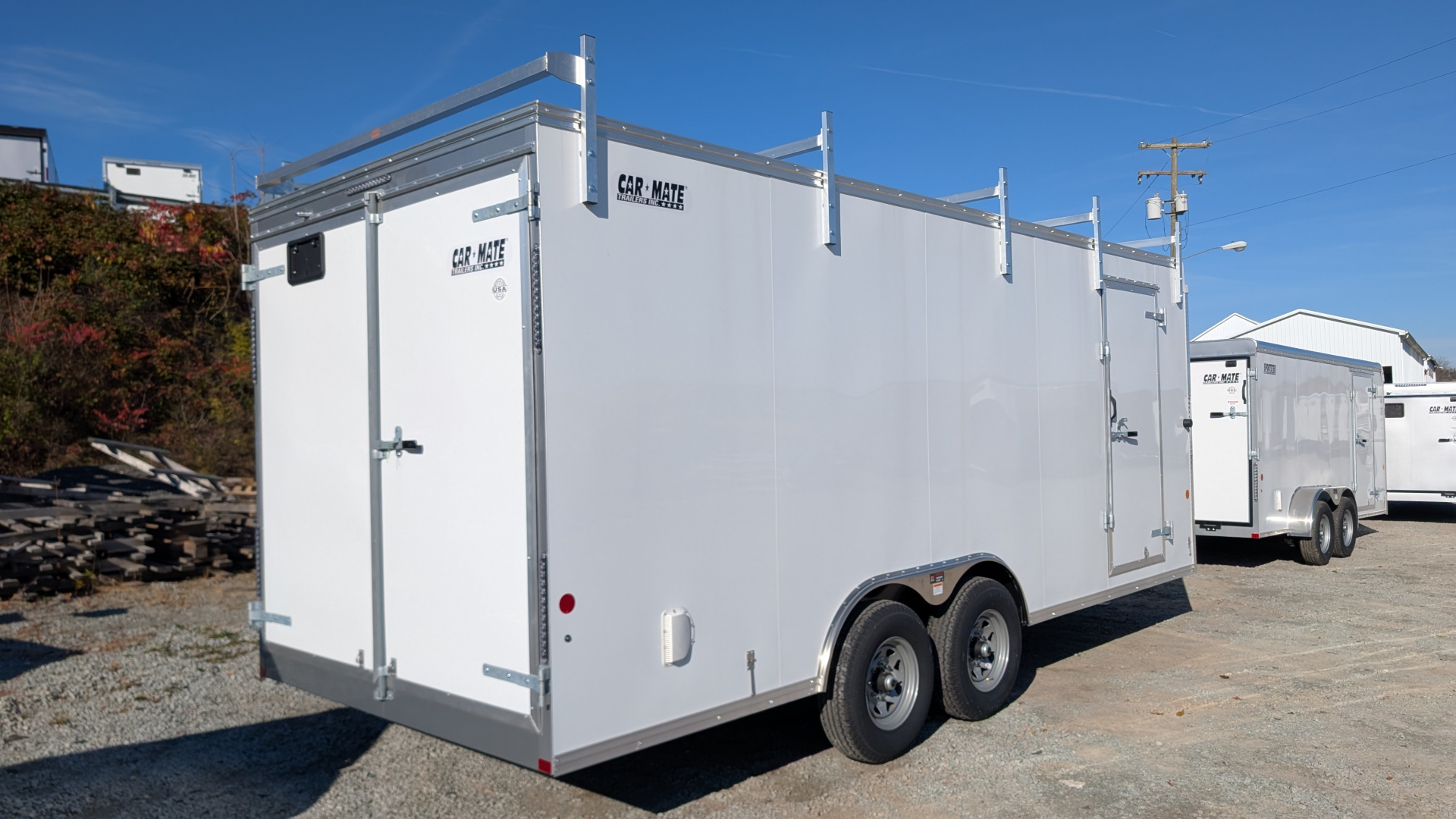 New 2026 Car Mate 8x20 HD Contractor Cargo Trailer w/ Barn Doors (6" Add'l Height!)