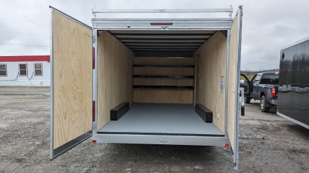 New 2026 Car Mate 8x20 HD Contractor Cargo Trailer w/ Barn Doors (6" Add'l Height!)