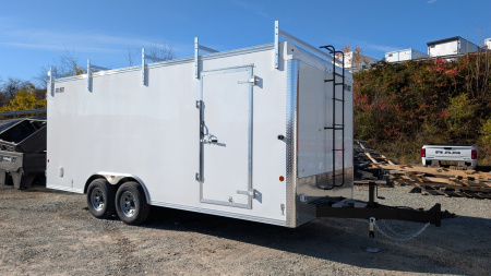 New 2026 Car Mate 8x20 HD Contractor Cargo Trailer w/ Barn Doors (6  Add'l Height!)