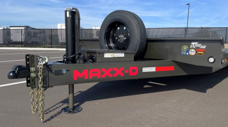 New MAXX-D T8X 102"x 24' Power Tilt Equipment Trailer w/ Hydraulic Jack, 17,500 (GVWR), Spare