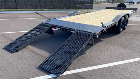 New MAXX- D H8B 102"x 24' Buggy Hauler / Equipment Trailer 17500 (GVWR)-Drive Over Fenders, Spare